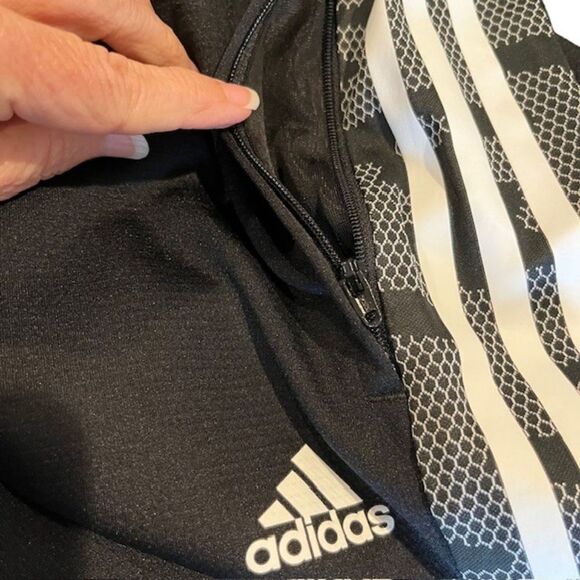 ADIDAS WOMEN CONDIVO 21 TRAINING PANT Black 3 Stripe Camo Size Small - Picture 14 of 15